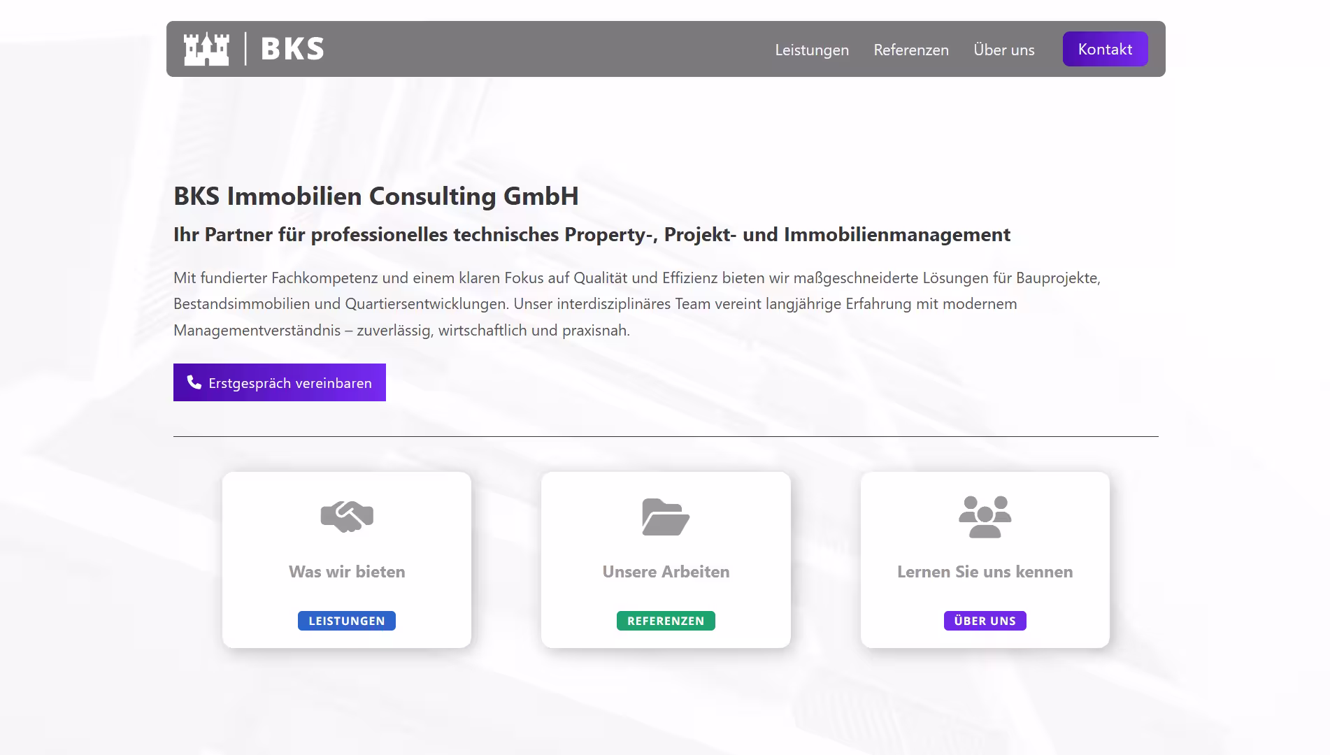 BKS Immobilien Webdesign BKS Immobilien Webdesign