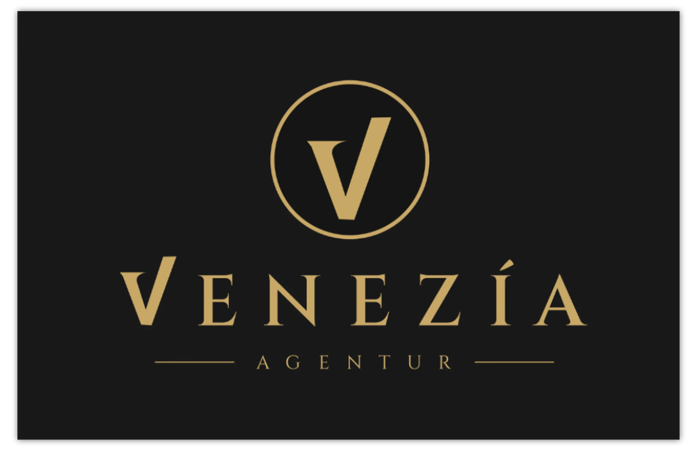 Agentur Venezia Visitenkarte Vorderseite Agentur Venezia Visitenkarte Vorderseite